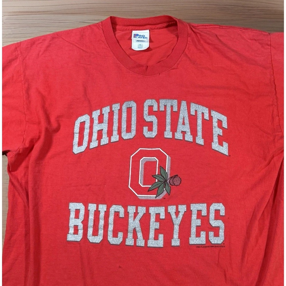 Vintage 1996 Ohio State Buckeyes Shirt XL Pro Player Graphic Tee Single Stitch‎ - Picture 3 of 8